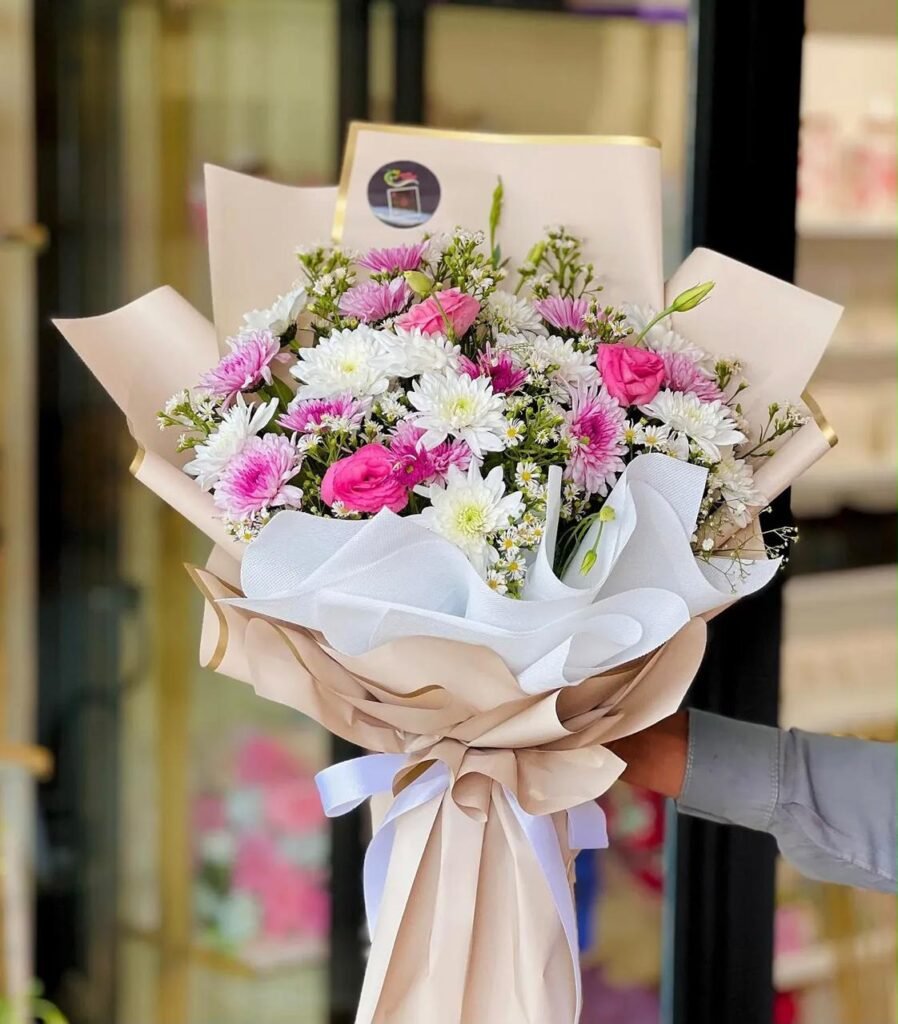 Imported Chrysanthemum, Aster & Lisianthus Bouquet
