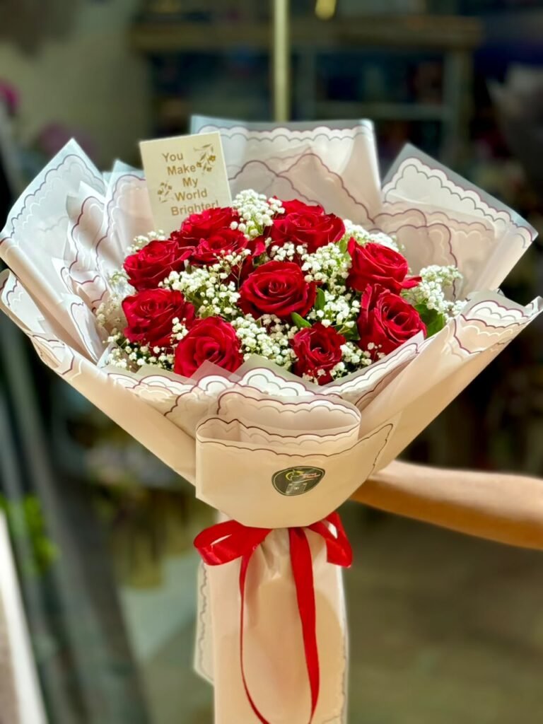 Imported Roses Bouquet — 11 Roses