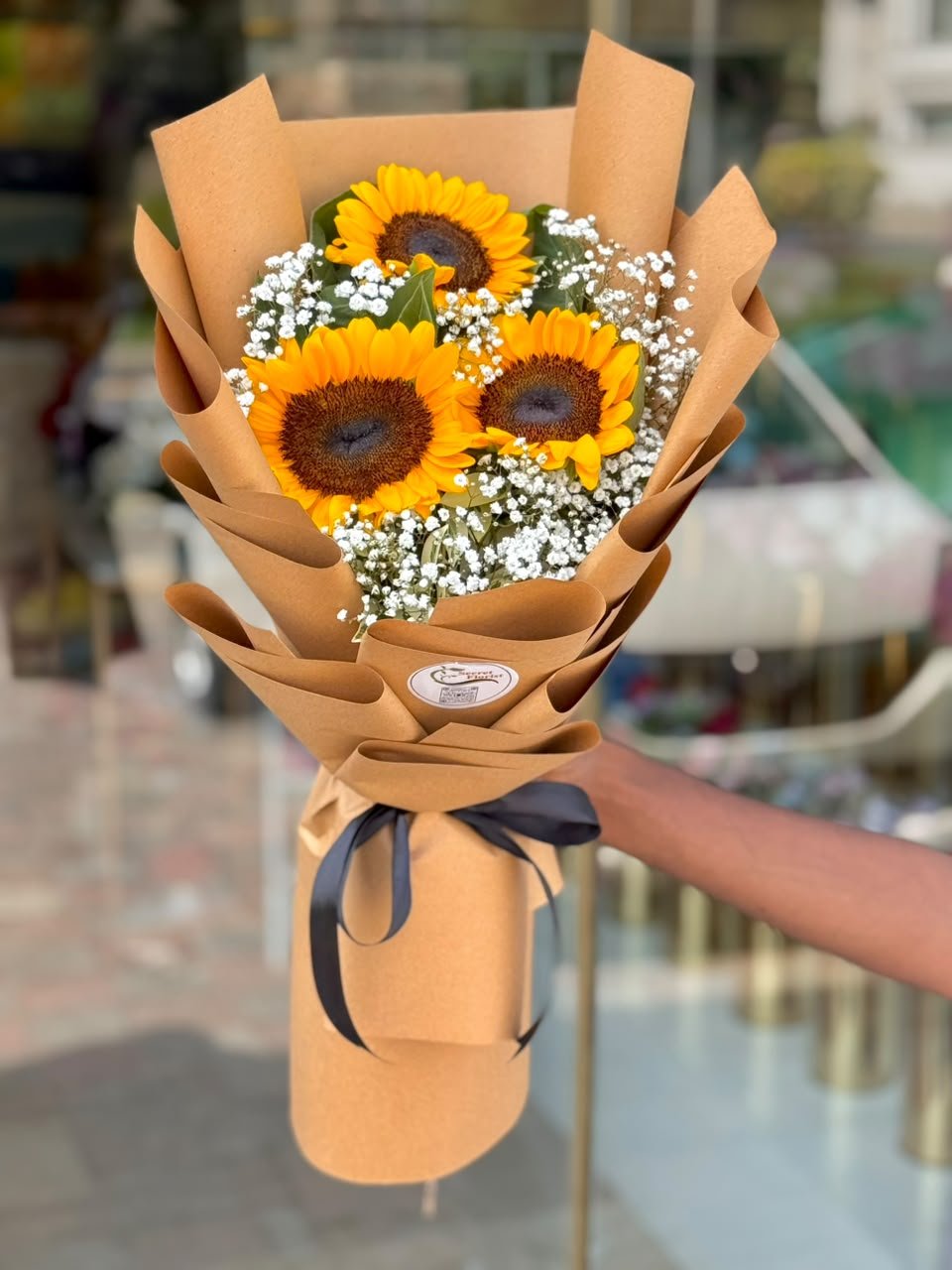 Three Sunflower Bouquet - Image 1