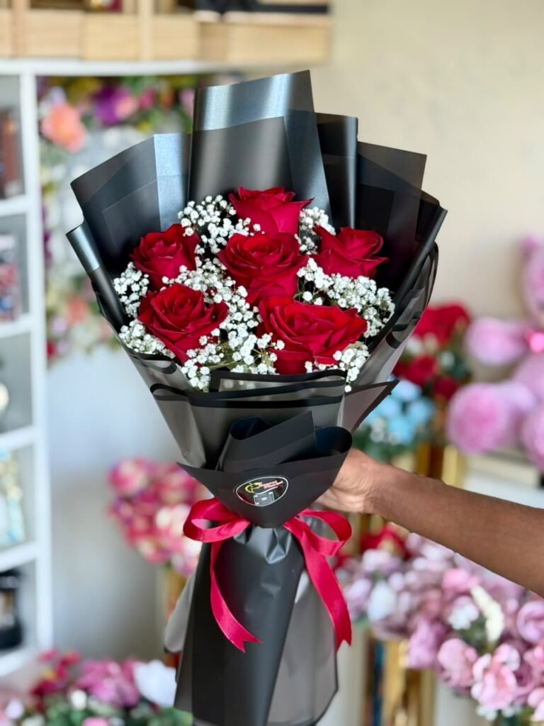 Imported Roses Bouquet — 6 Roses