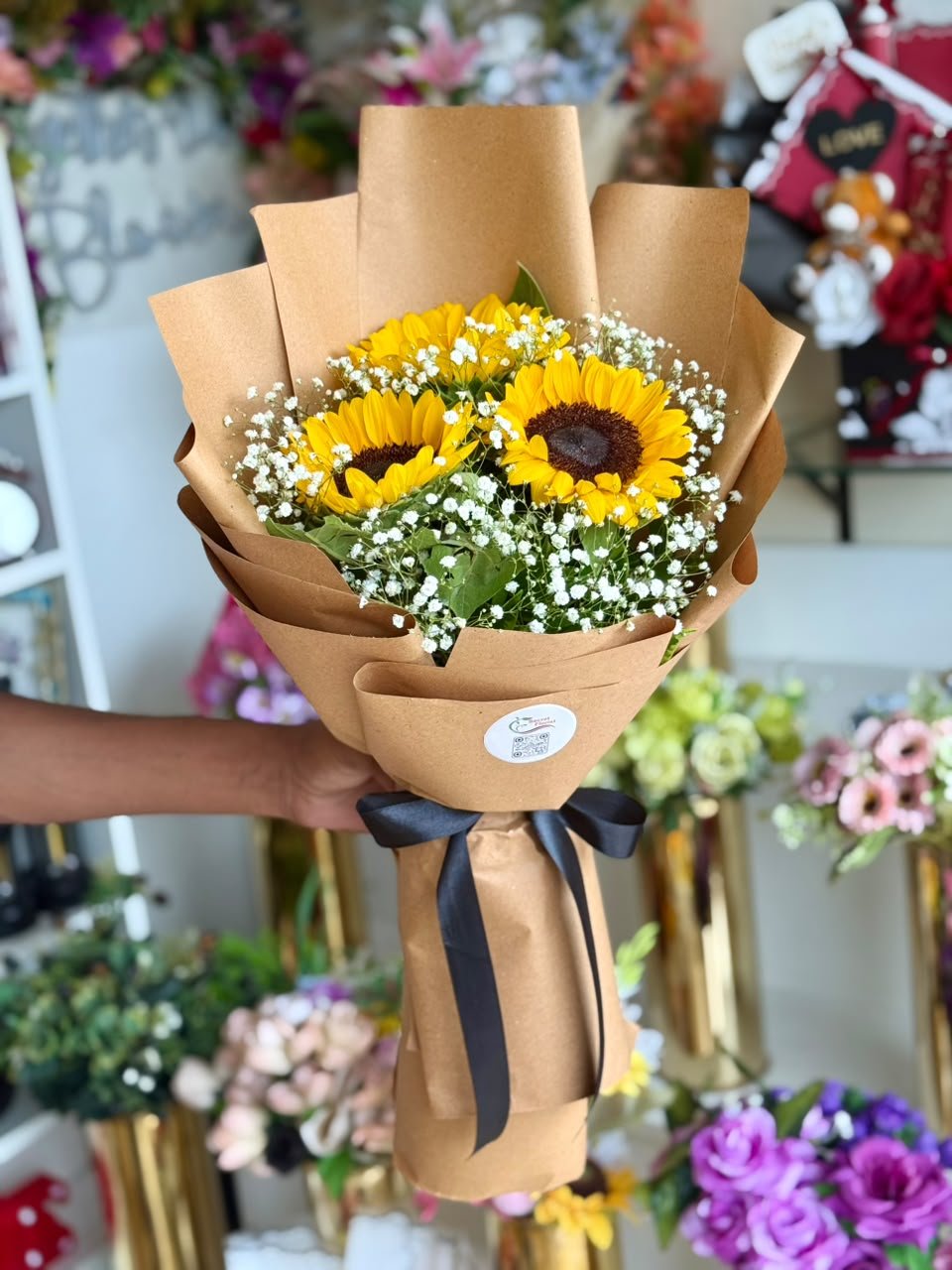 Sunflower Bouquet — 3 Stems - Image 1