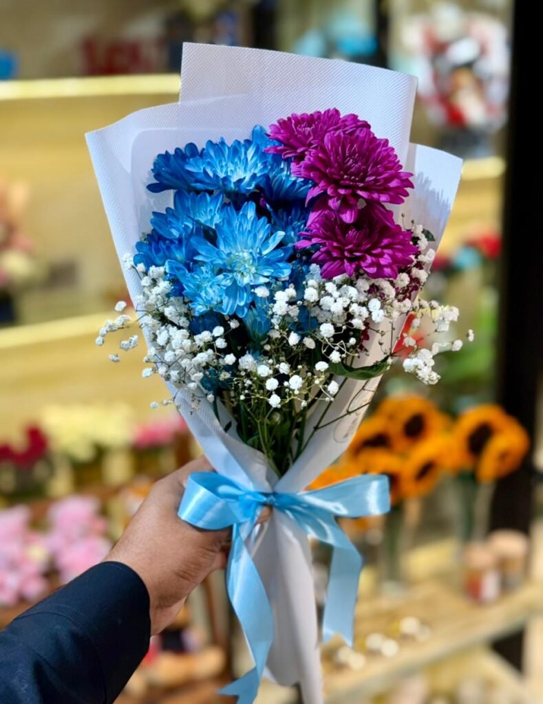 Blue Lavender Chrysanthemum