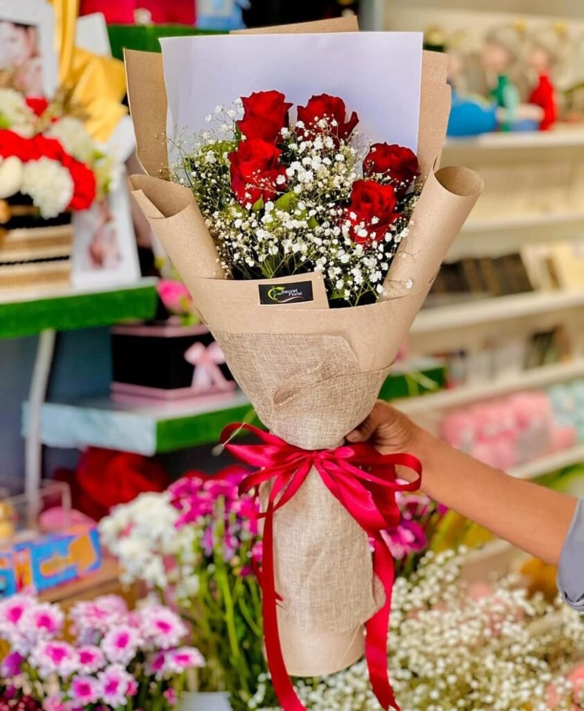 Crimson Rose Bouquet