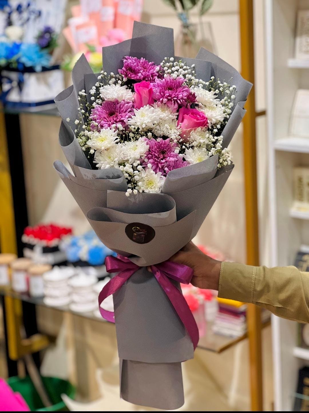 Pink Chrysanthemum Romance - Image 1