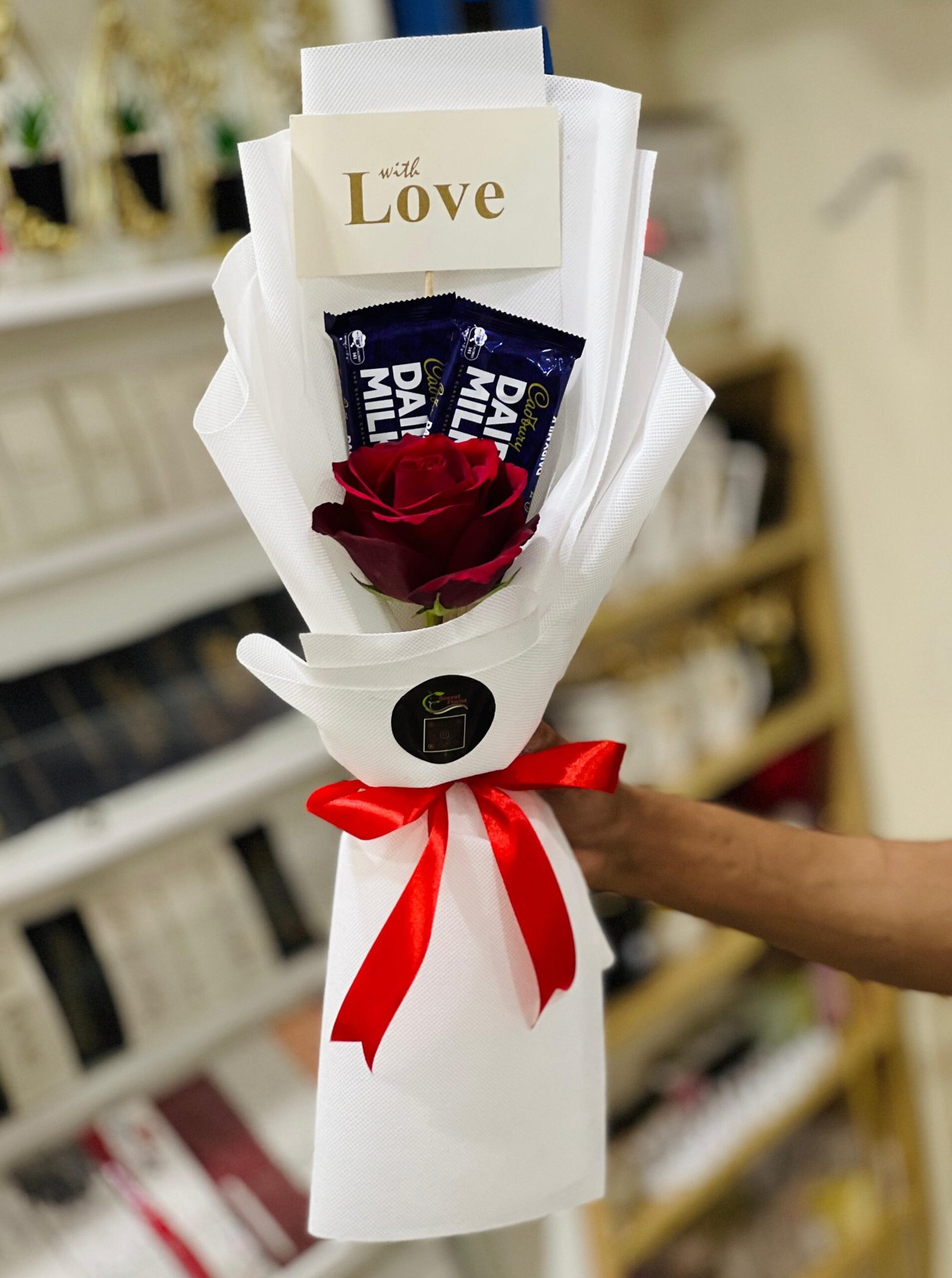 Red Rose Sweet Surprise - Image 1