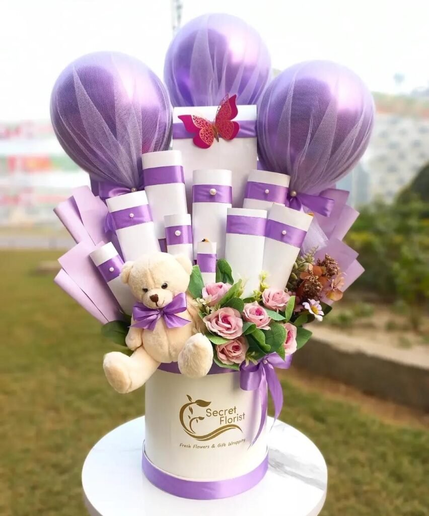 Chocolate, Teddy & Balloon Box
