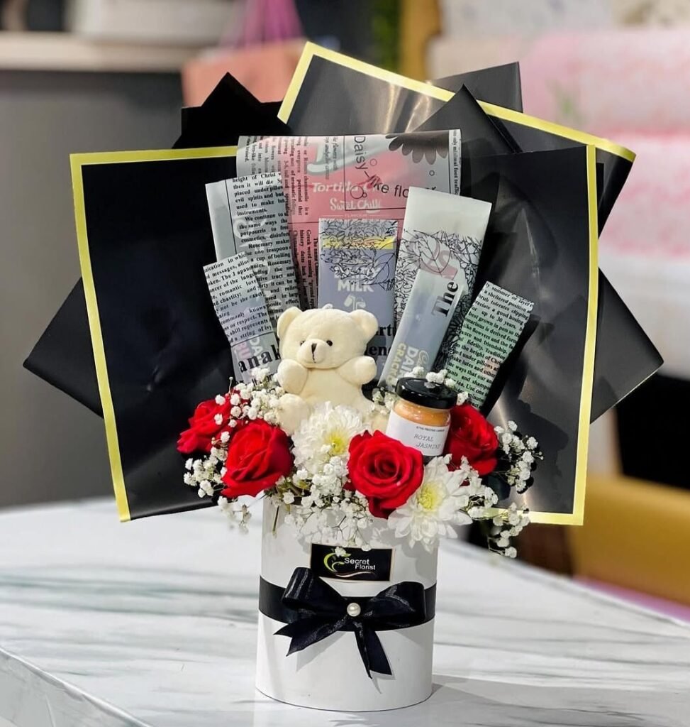 Chocolate & Fresh Flower Surprise Box
