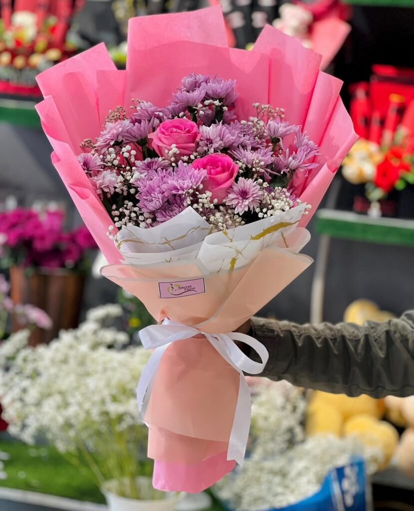 Imported Roses & Chrysanthemum Mix Bouquet