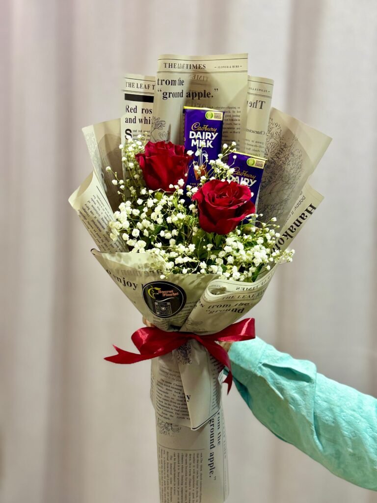 Imported Roses & Chocolate Bouquet