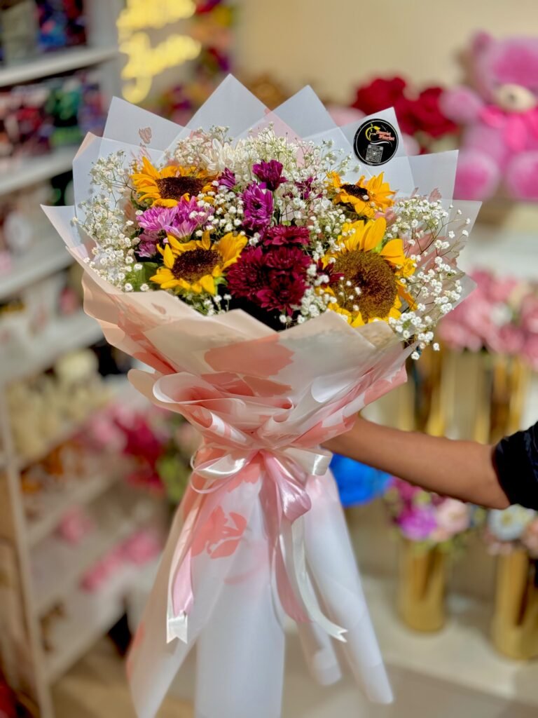 Sunflower & Imported Chrysanthemum Bouquet